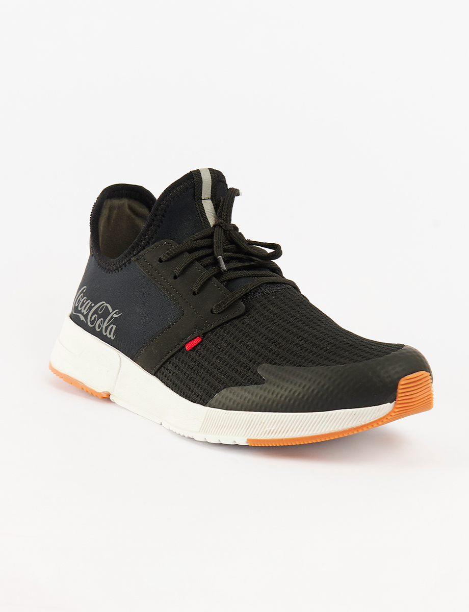 Sneaker Slip On Negro Coca Cola