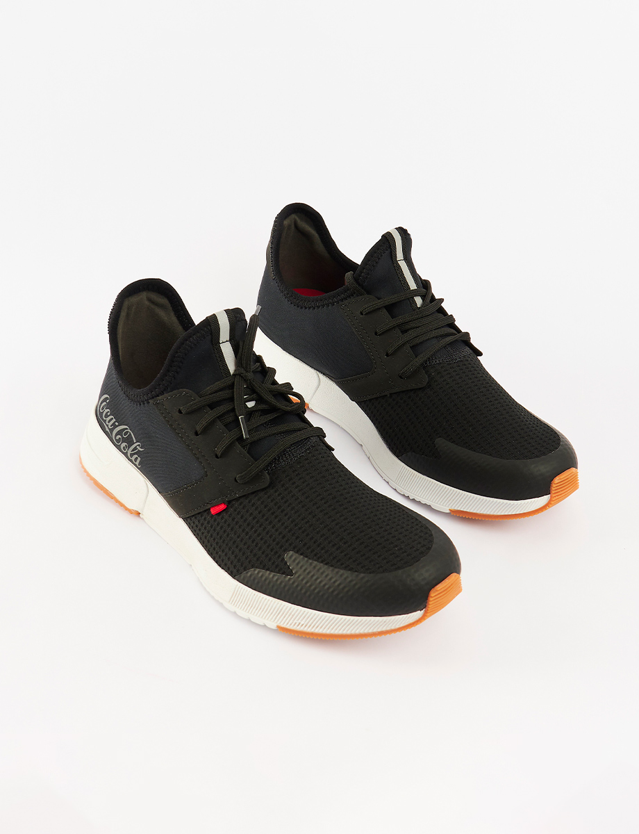Sneaker Slip On Negro Coca Cola
