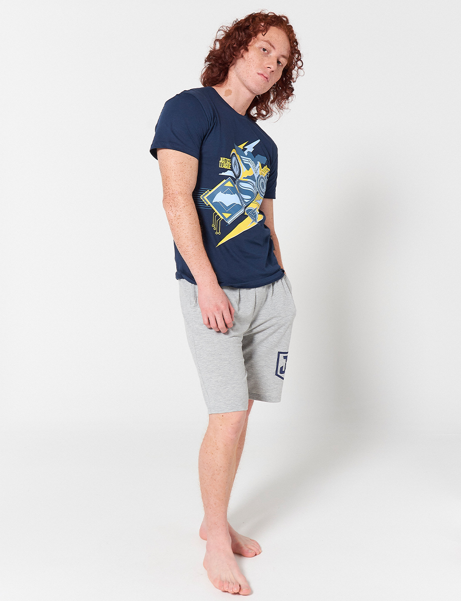 Pijama Camiseta + Short Azul