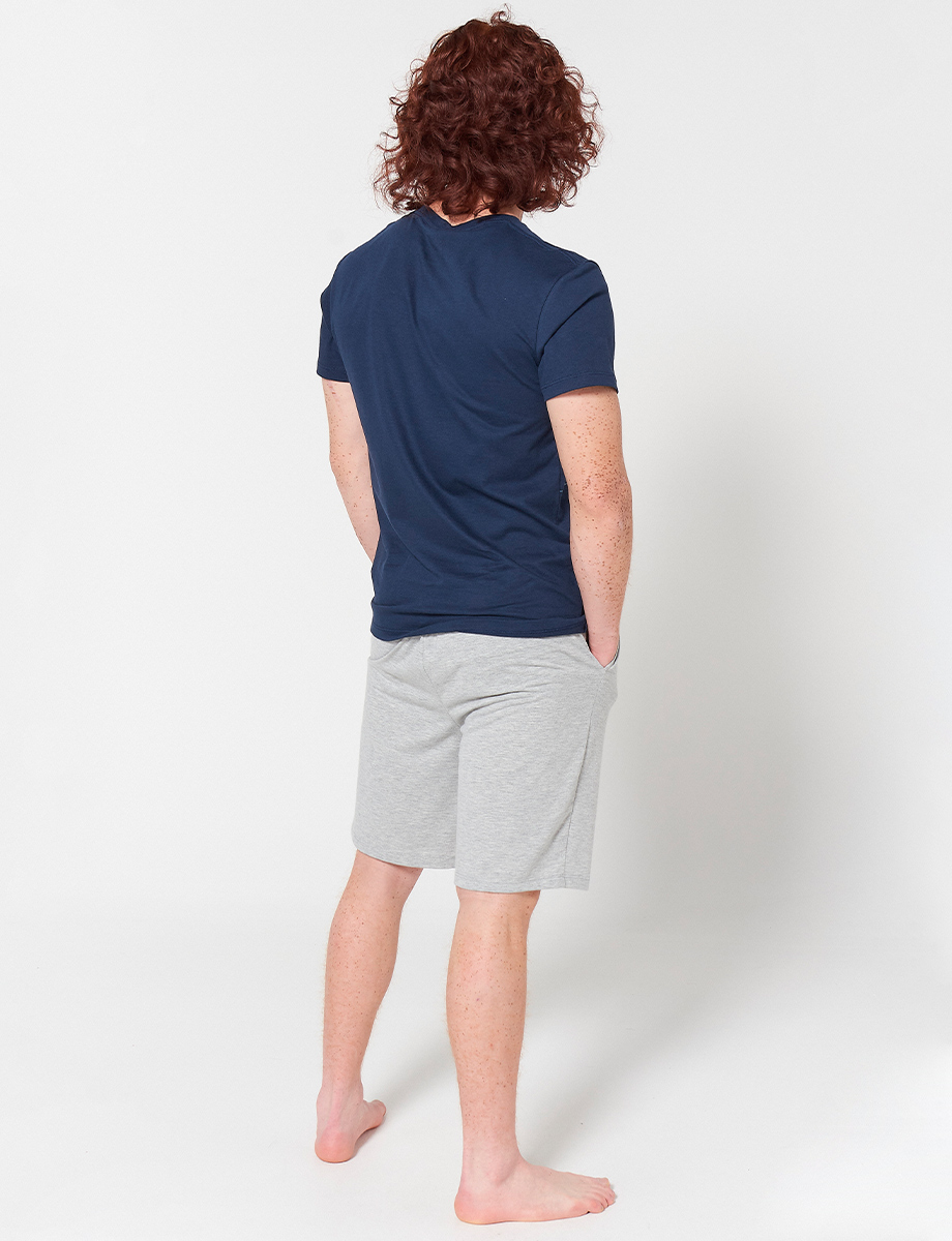 Pijama Camiseta + Short Azul