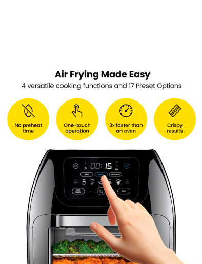 Freidora de Aire con Horno 10 Lt 1700W | Chefman