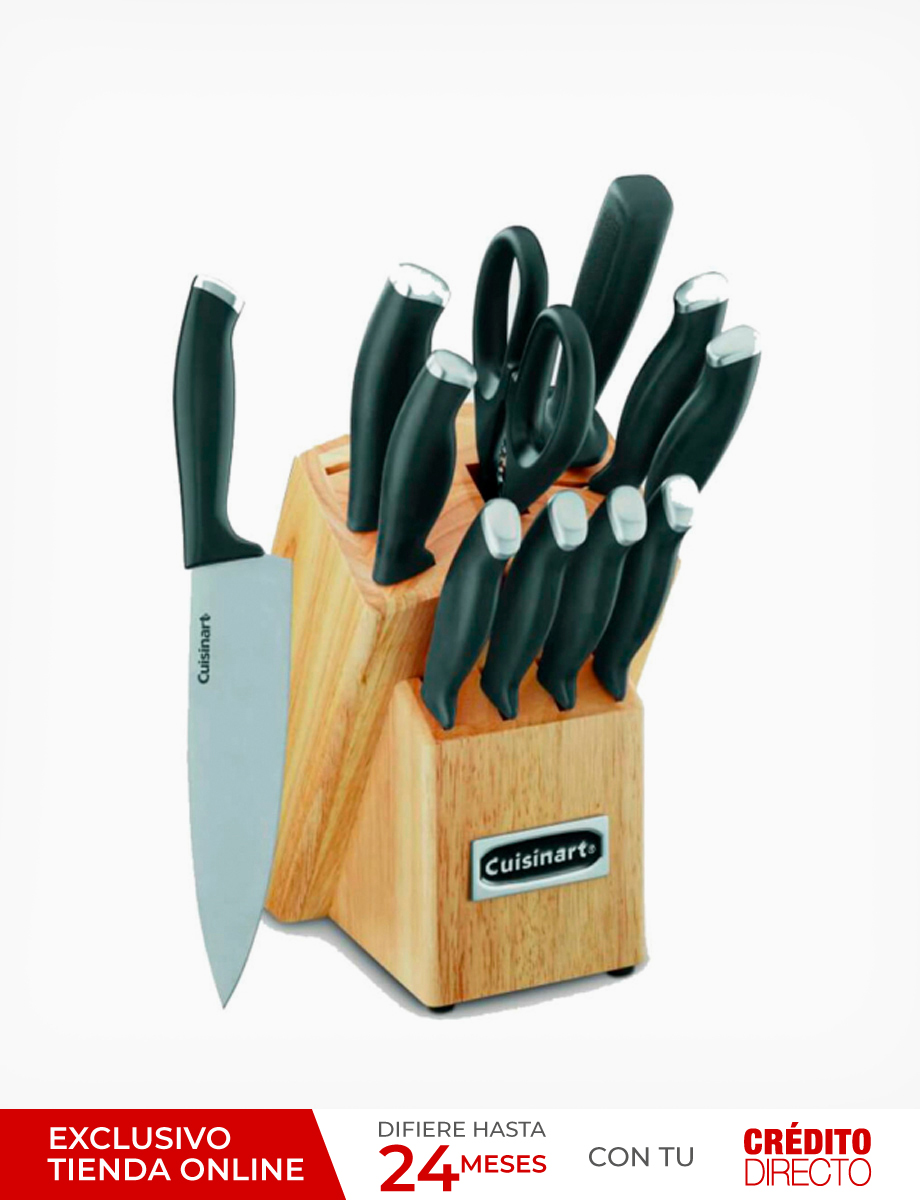 Set Cuchillos + Base de Madera 11 Piezas | Cuisinart