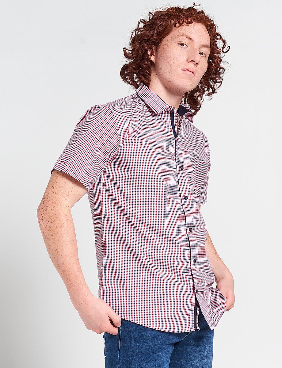 Camisa a Cuadros Manga Corta