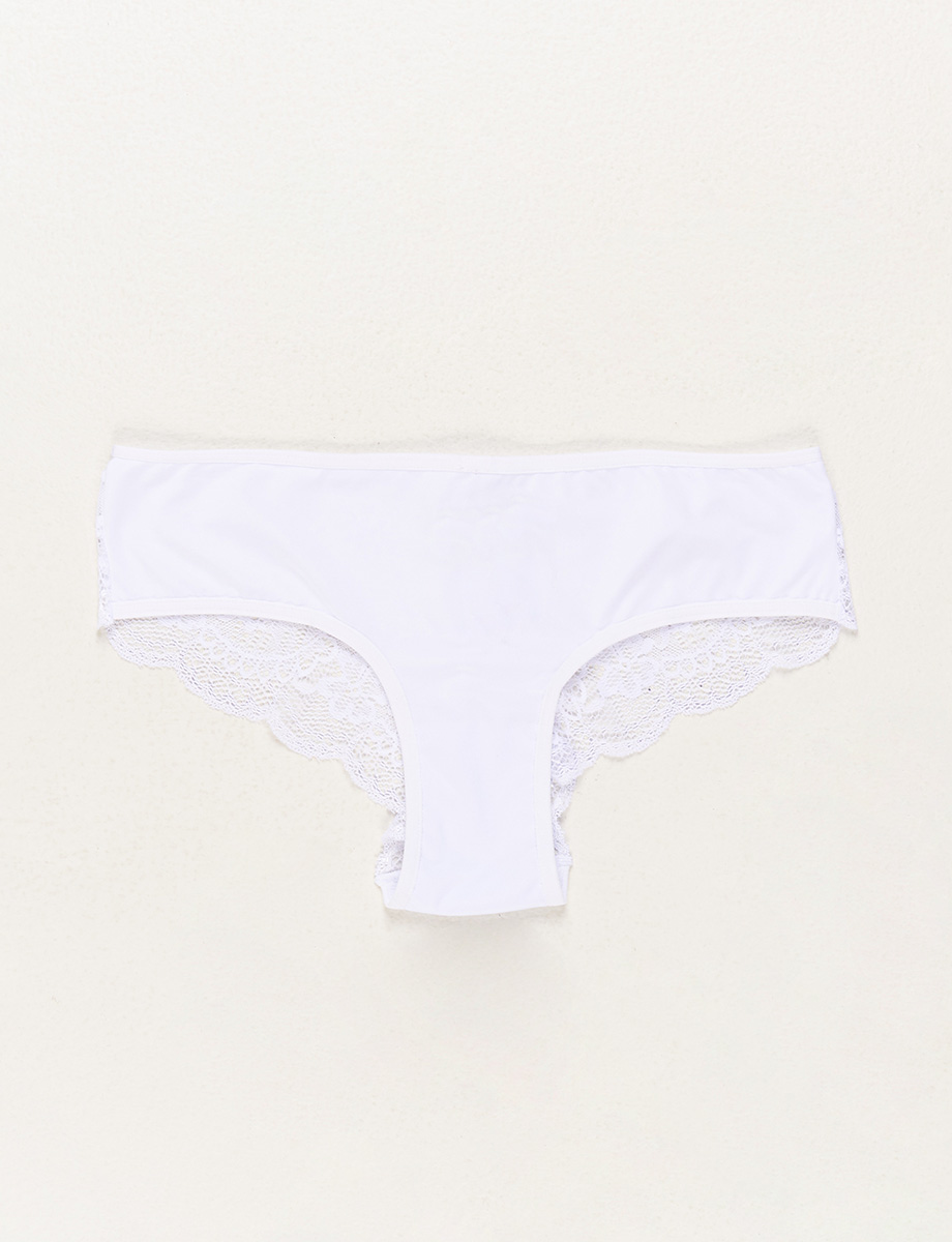 Bikini con Encaje Blanco