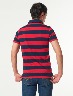 Camiseta Polo a Rayas Azul/Rojo