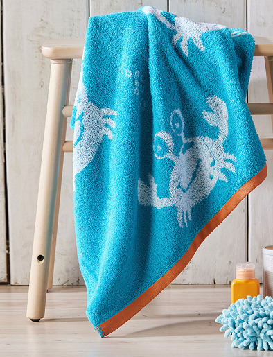 Toalla Infantil Diseño Cangrejos 500g | Belia