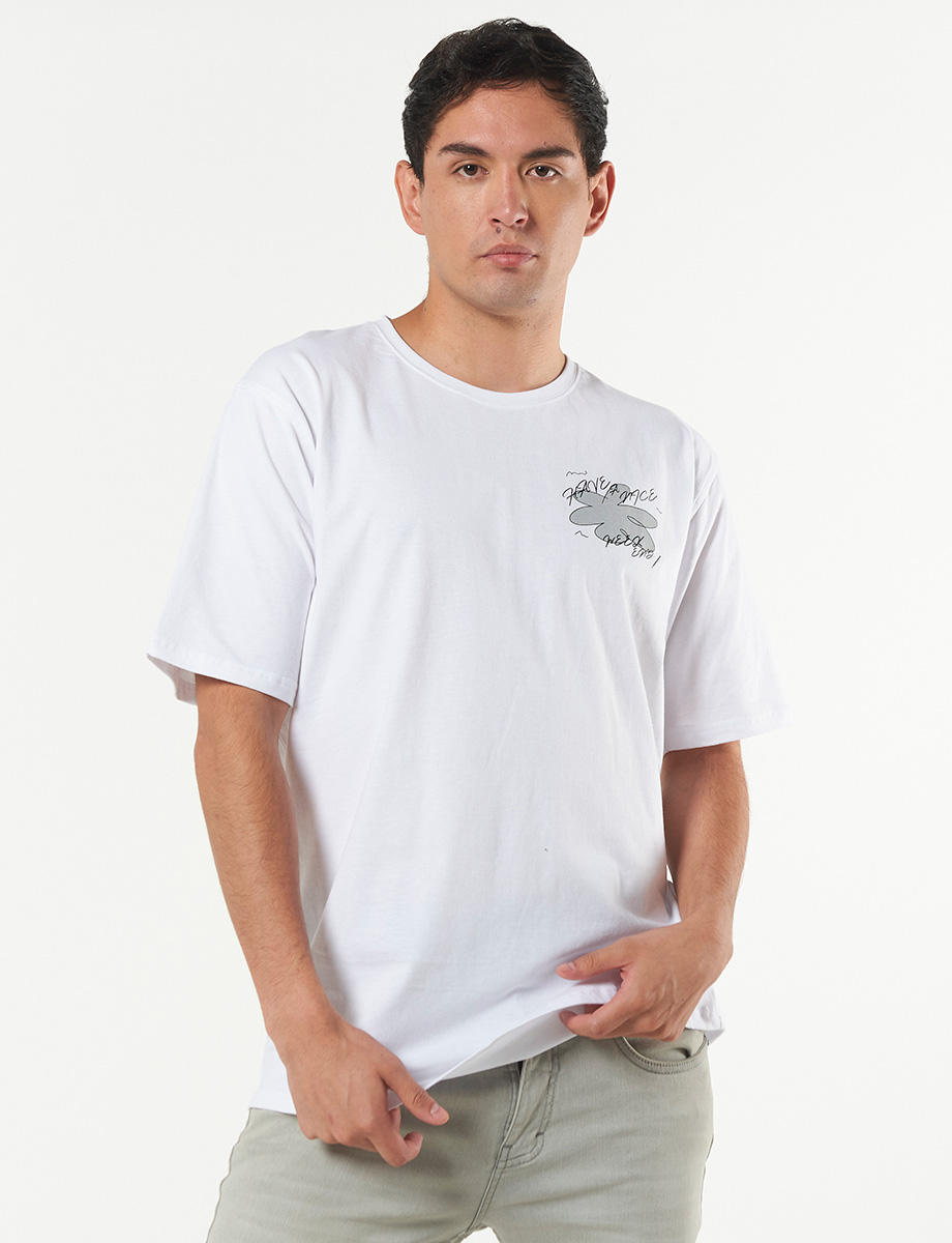Camiseta Oversize Blanco