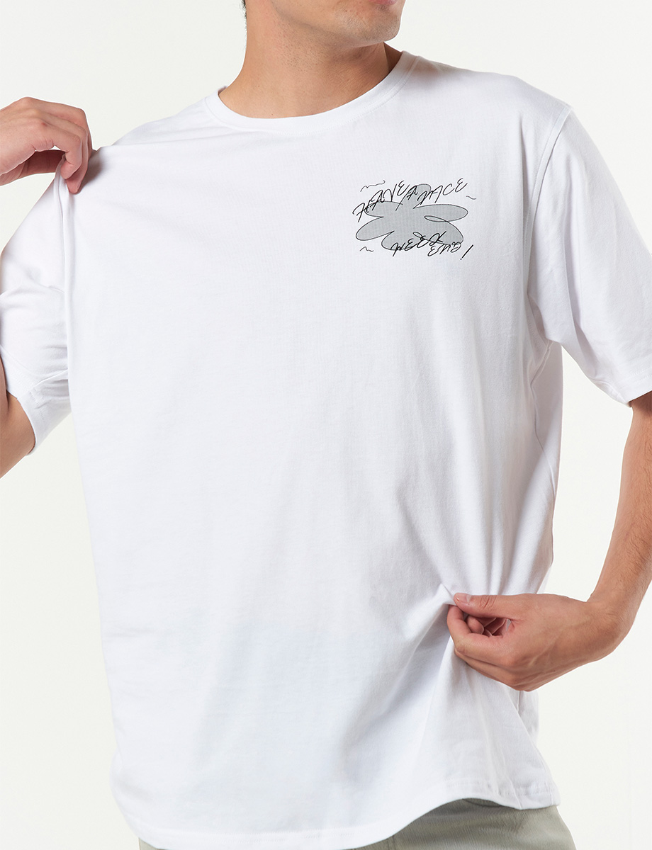 Camiseta Oversize Blanco