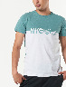 Camiseta Bloque de Color Verde Menta