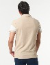 Camiseta Polo Bloque de Color Beige