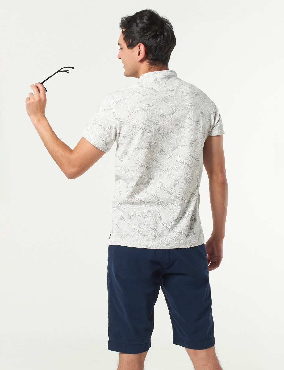 Camiseta Polo Cuello Mao Hojas