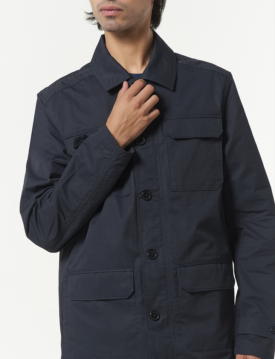 Chaqueta con Bolsillos Azul