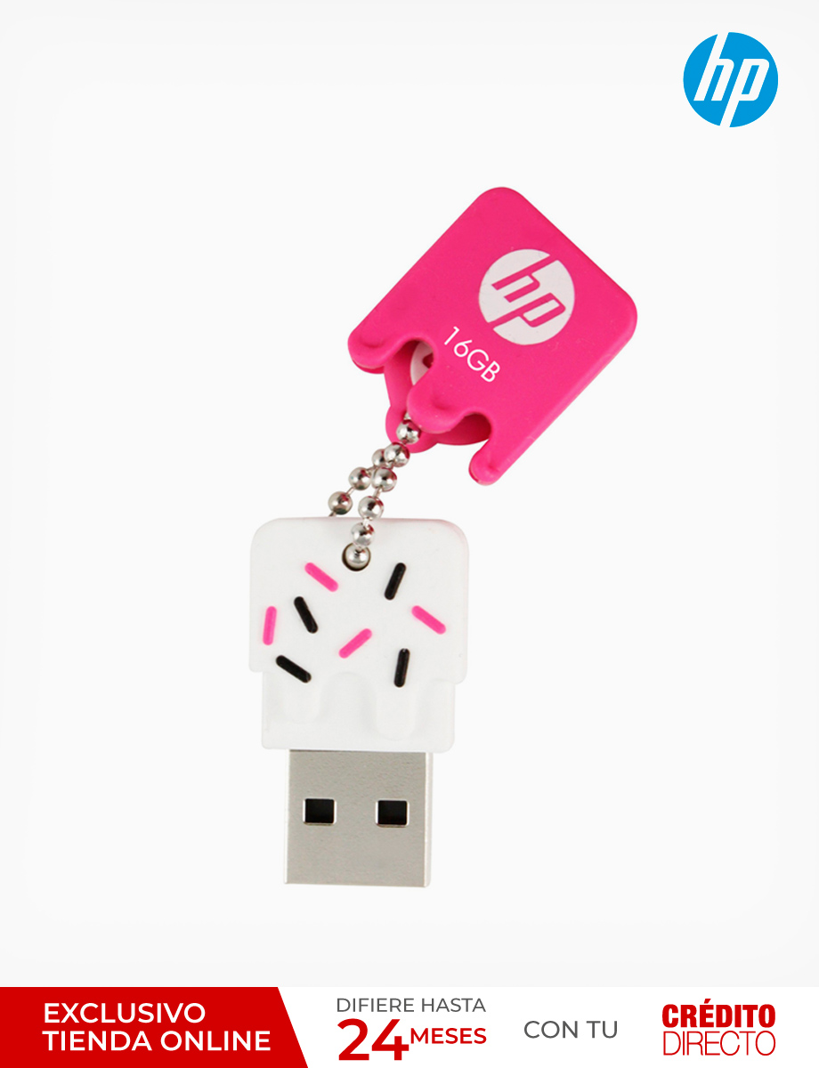 Memoria Flash 16GB USB 2.0 Rosado | HP