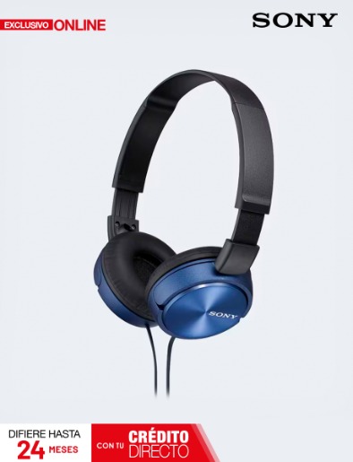 Audífonos de Diadema MDR-ZX310AP Azul | Sony