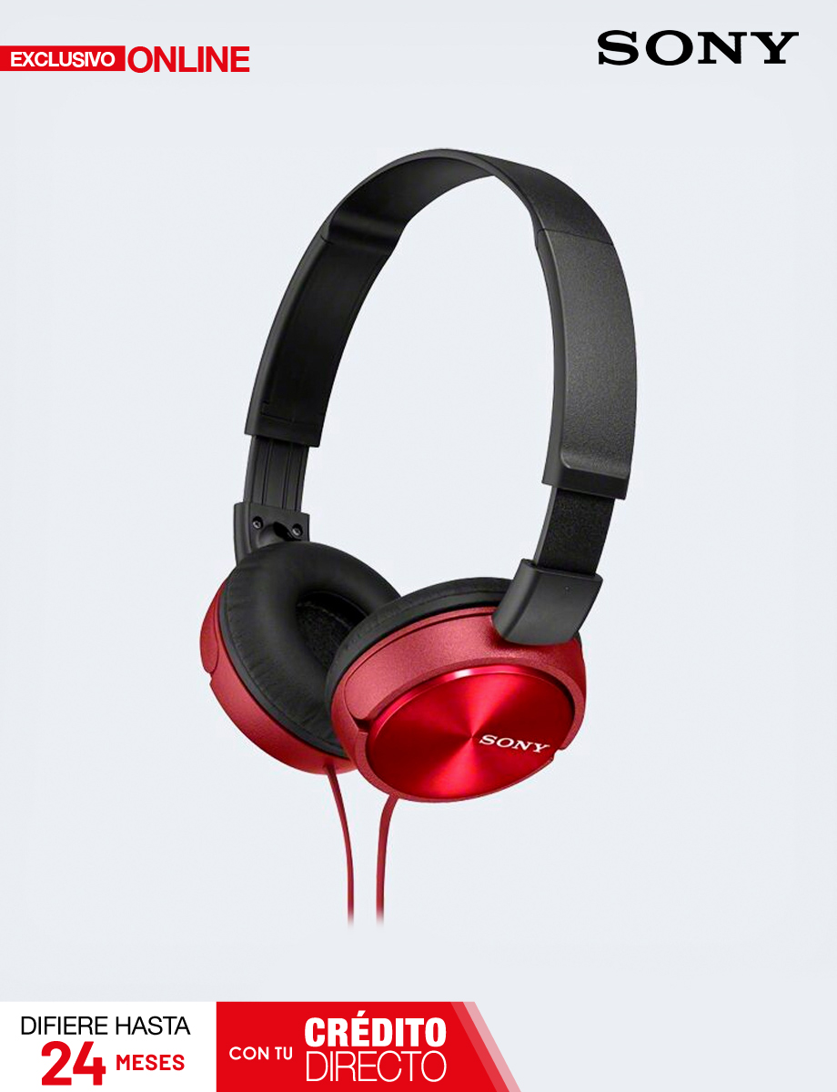 Audífonos de Diadema MDR-ZX310AP Rojo | Sony