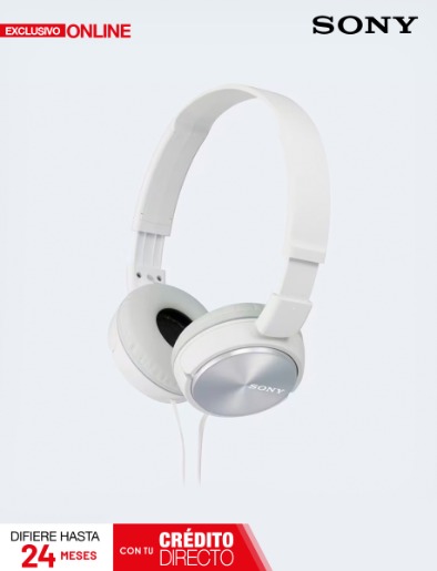 Audífonos de Diadema MDR-ZX310AP Blanco | Sony