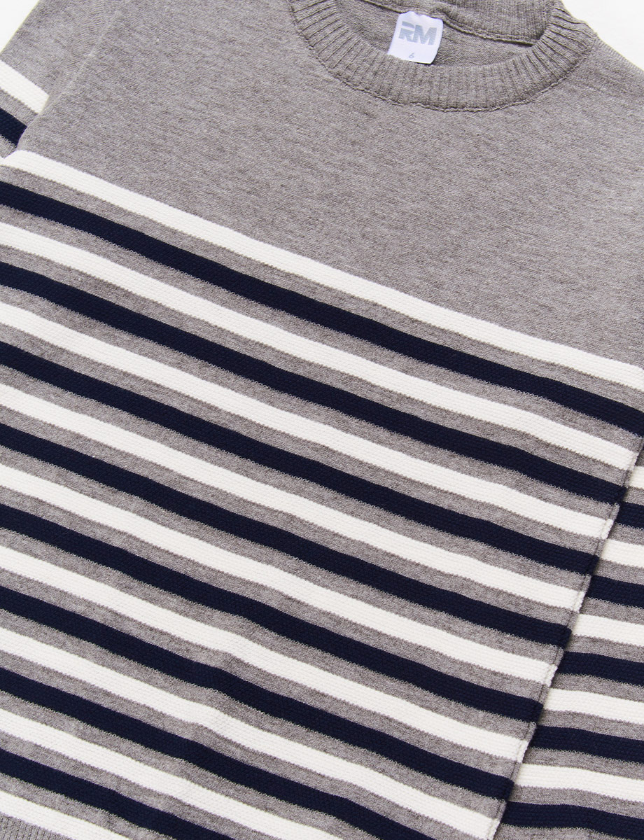 Sweater a Rayas Gris