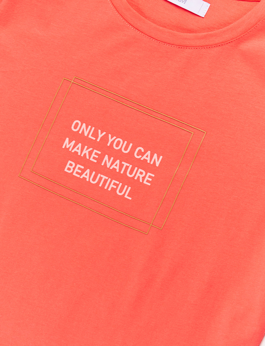 Camiseta Only You Can Coral