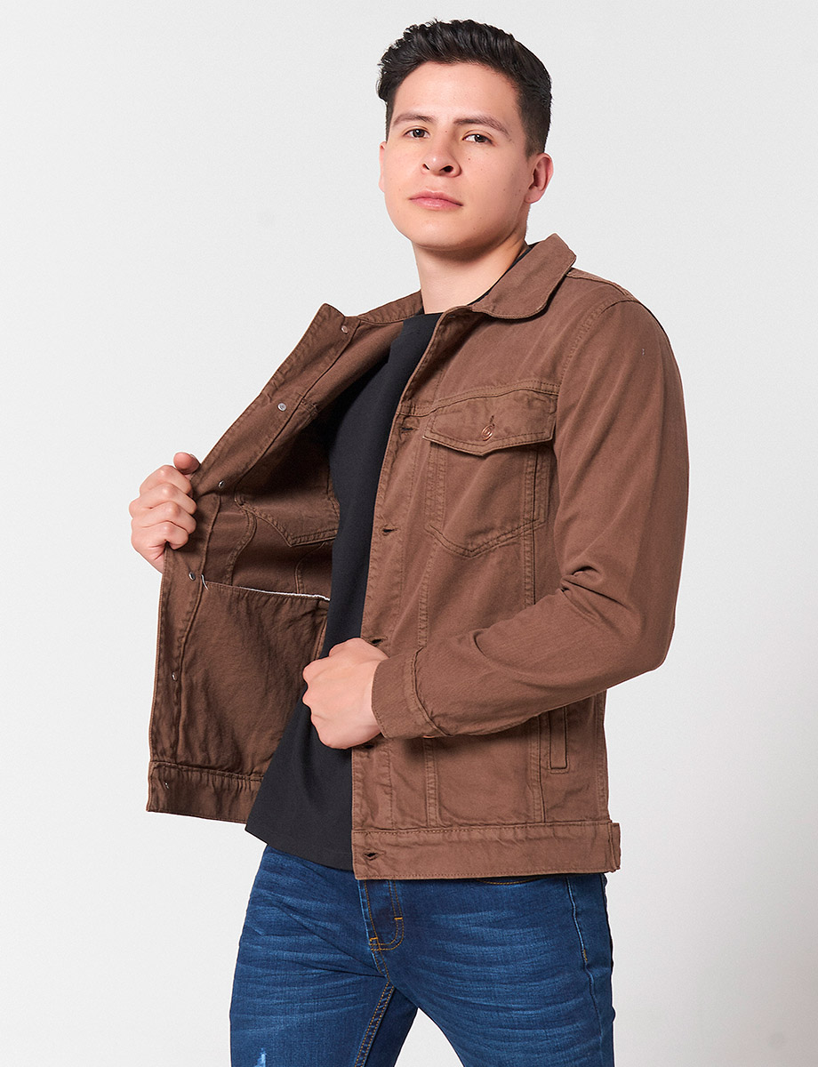 Chaqueta Denim Café