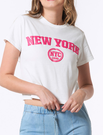 Camiseta New York Blanco