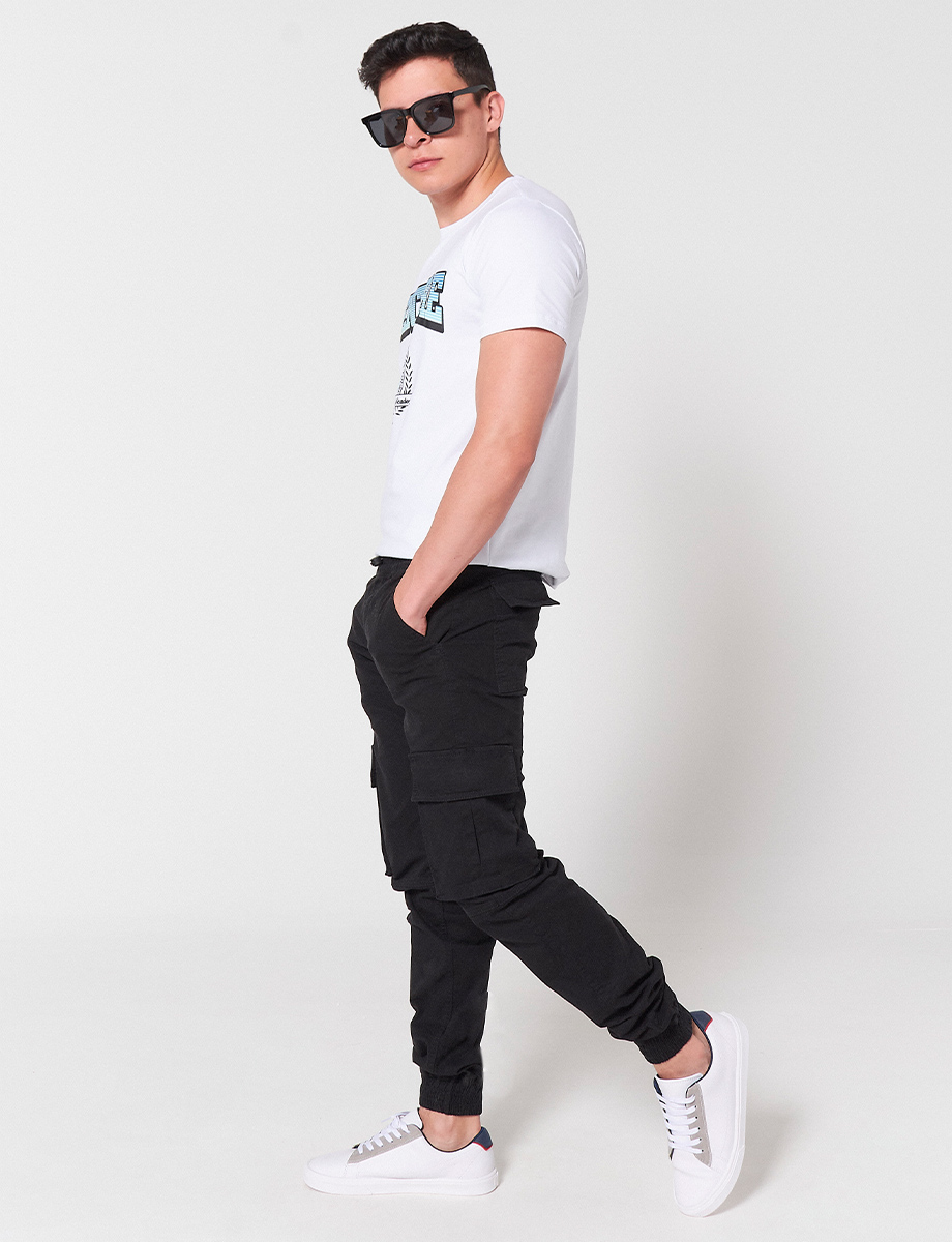 Pantalón Cargo Negro