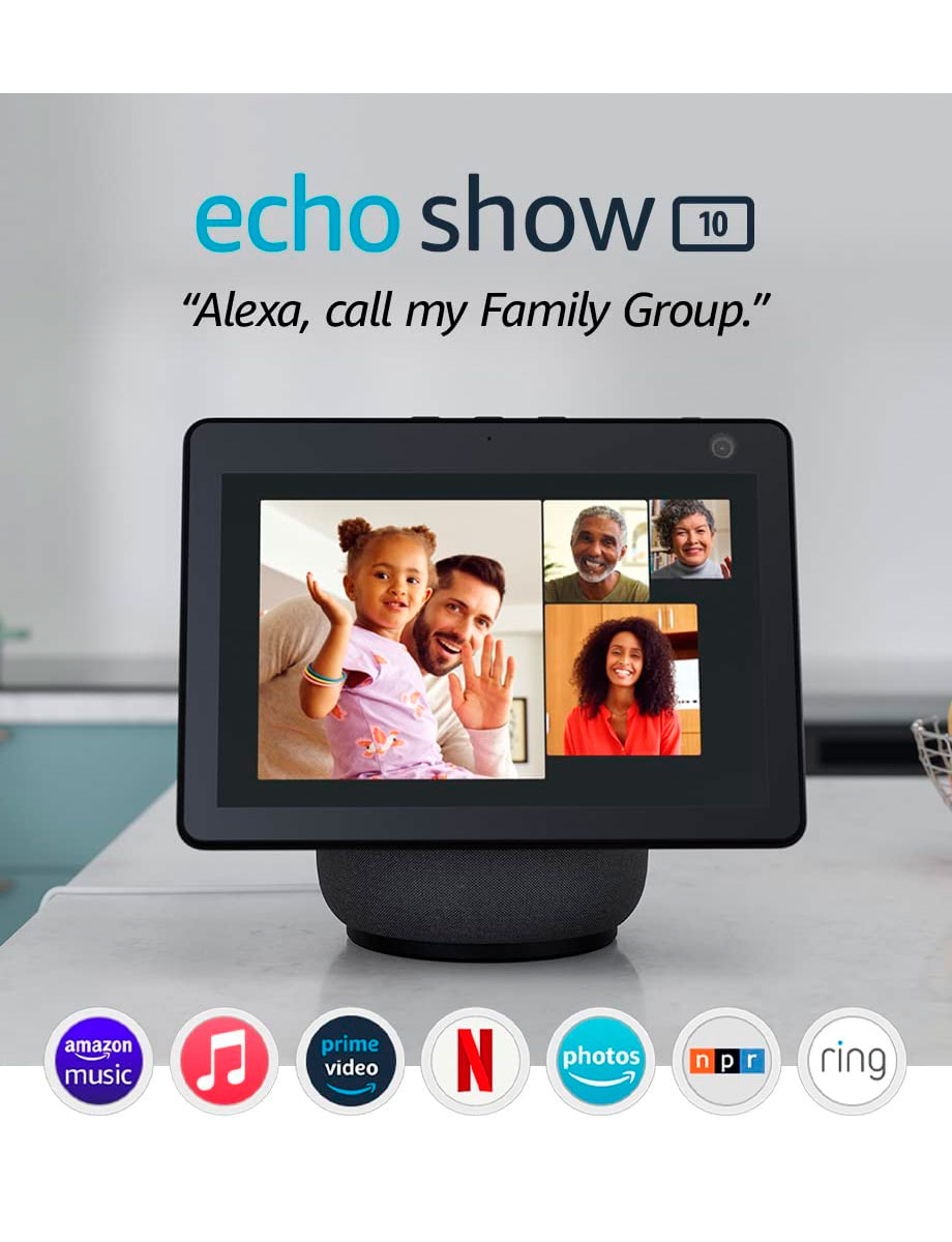 Pantalla Inteligente HD con Movimiento Echo Show 10 | <em class="search-results-highlight">Amazon</em> Alexa