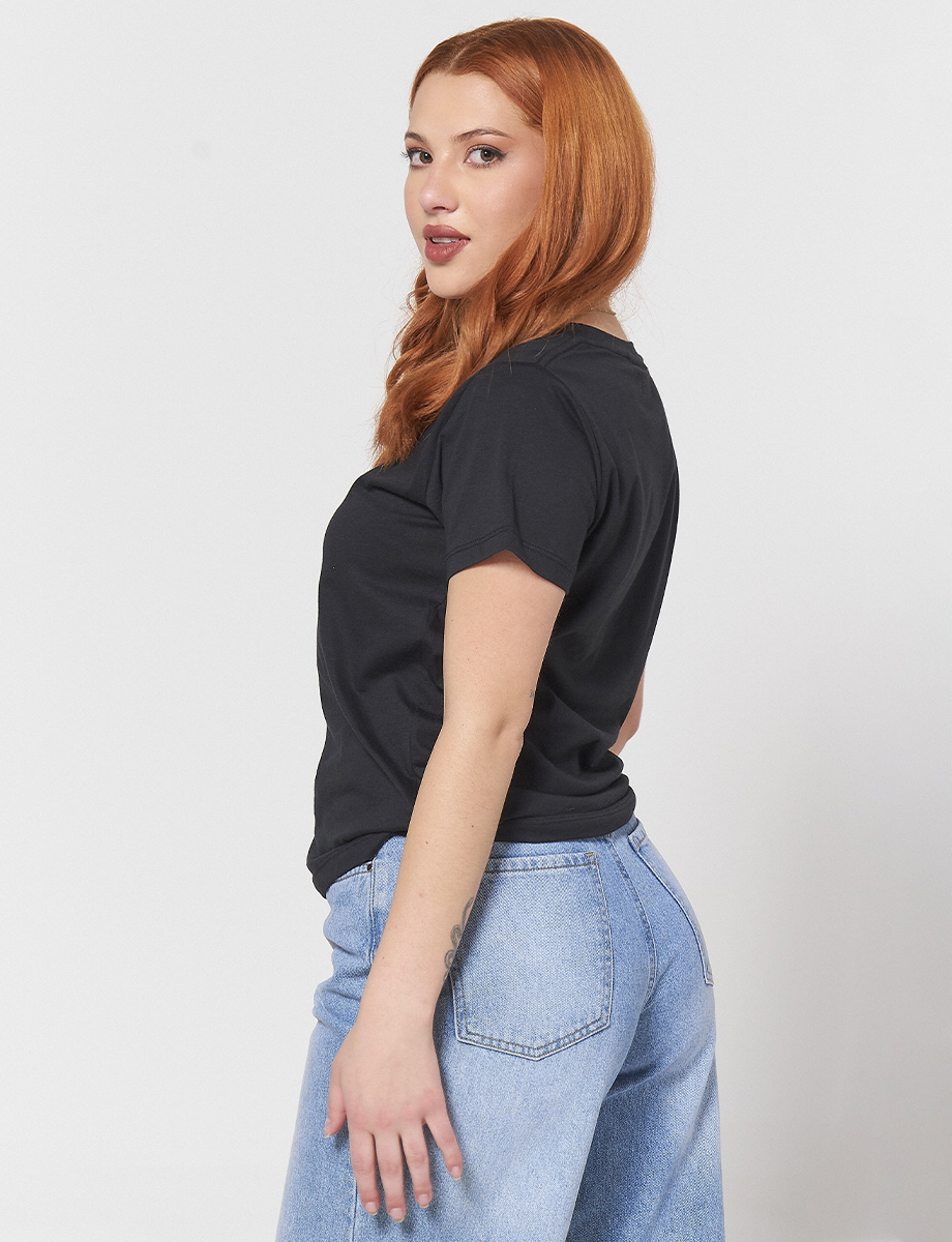 Camiseta Hello Negro