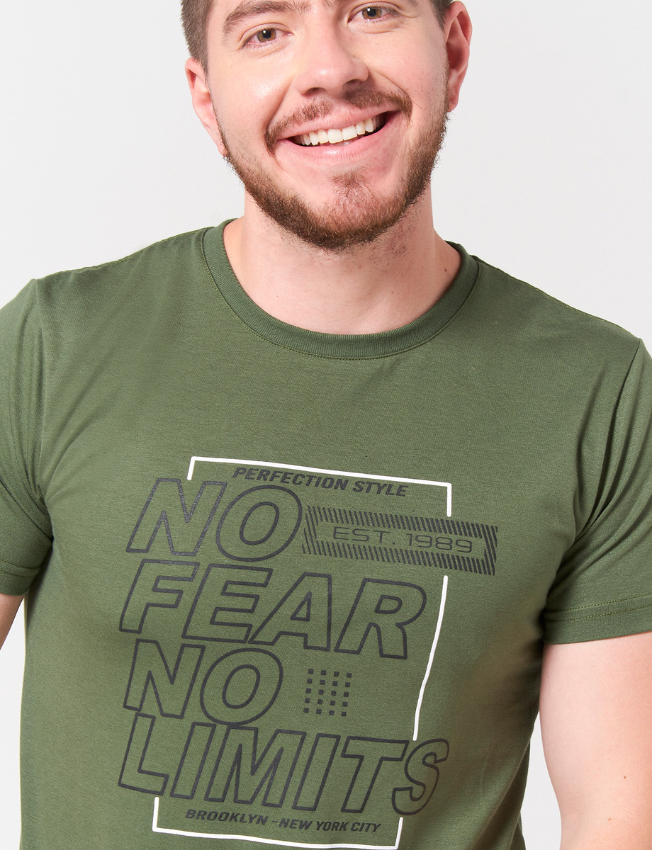 Camiseta No Fiar Verde Oliva