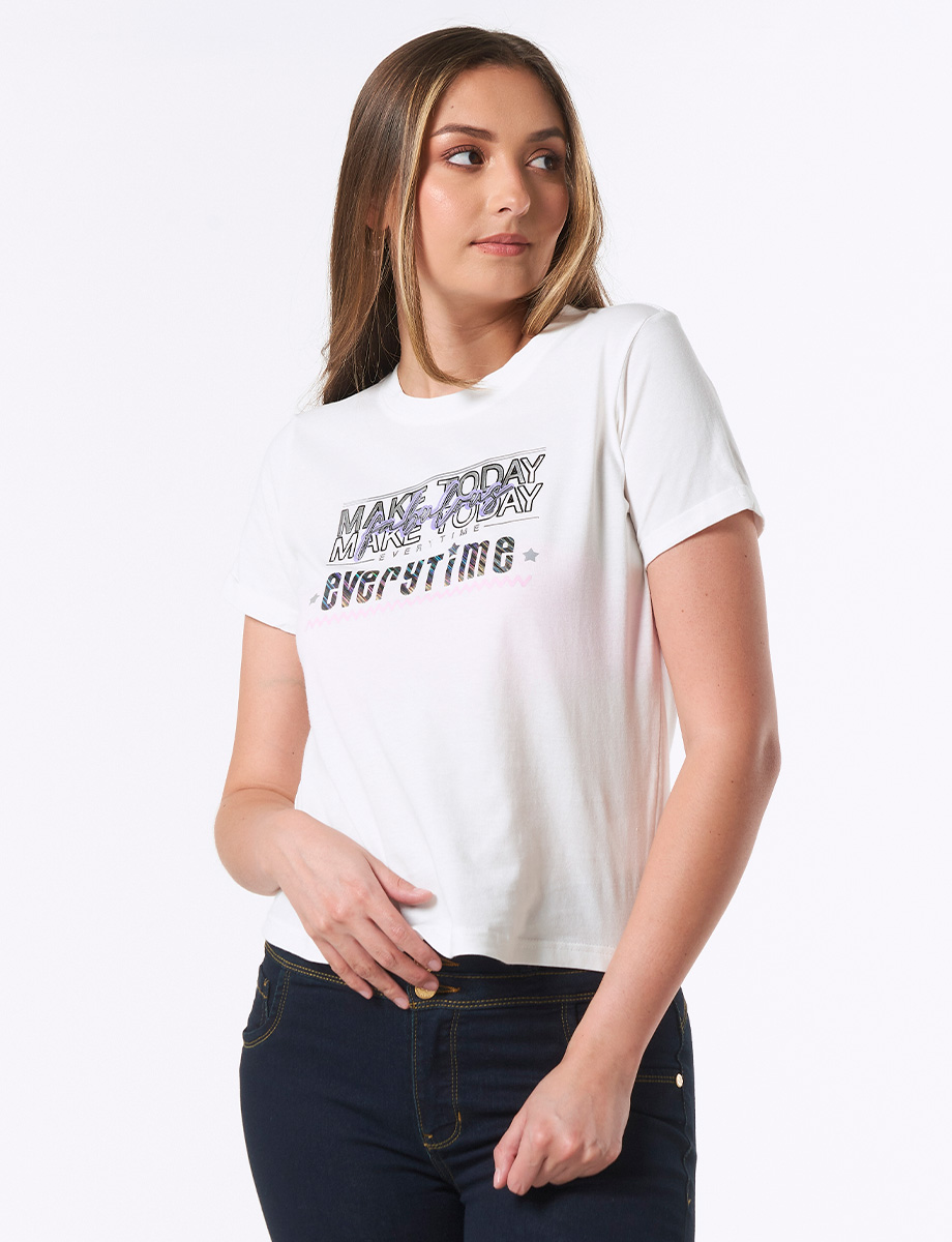 Camiseta Make Today Blanca