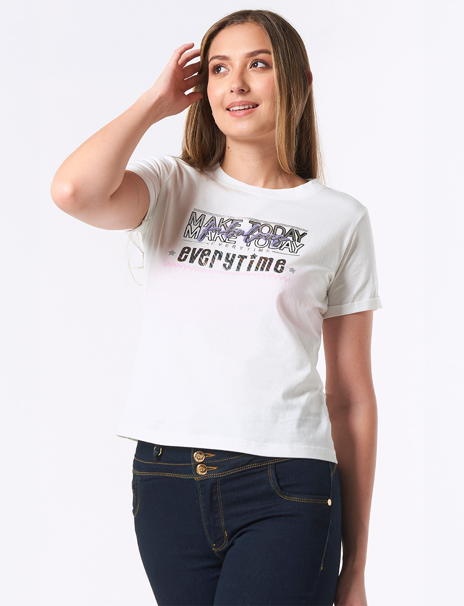 Camiseta Make Today Blanca