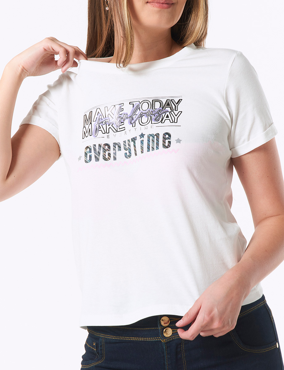 Camiseta Make Today Blanca
