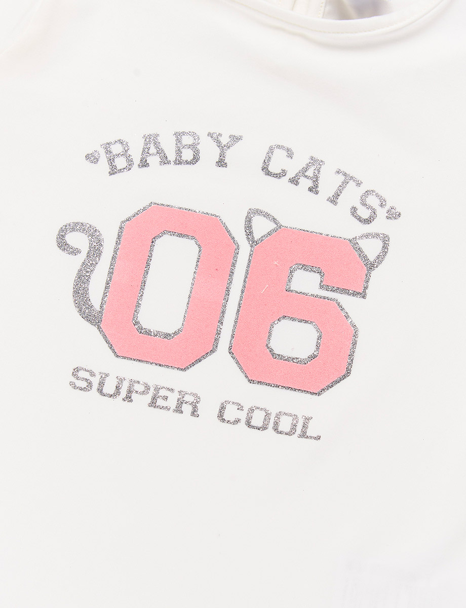 Camiseta Baby Cats Crudo