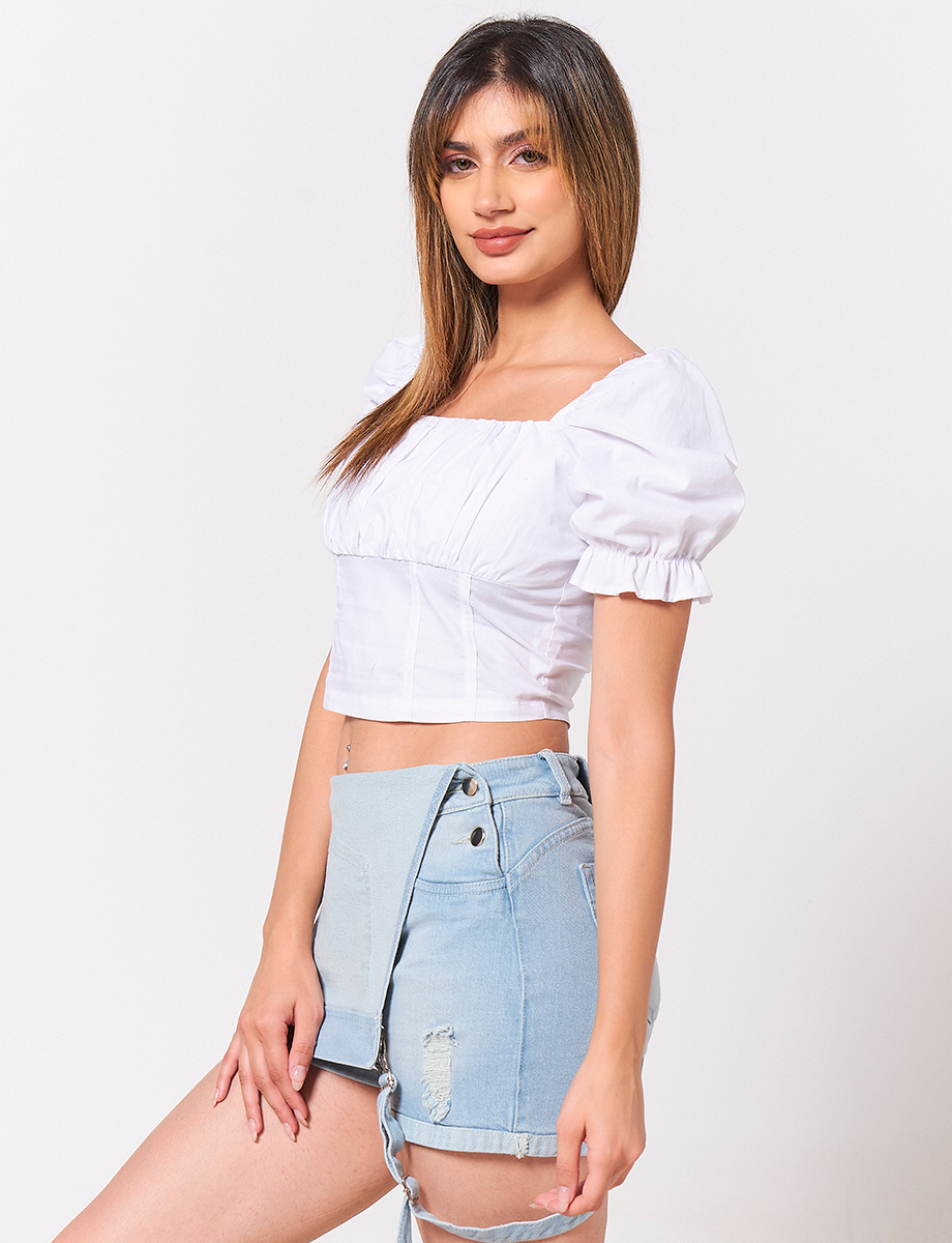 Blusa Campesina Blanca