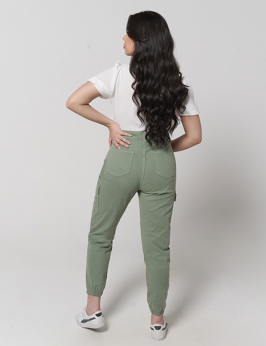 Pantalón Cargo Verde Oliva
