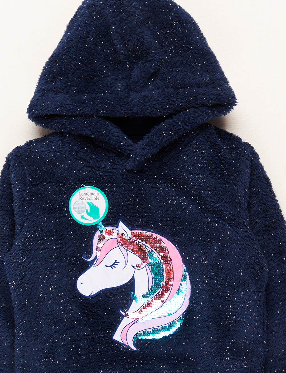 Chompa Unicornio Azul