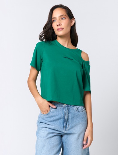 Camiseta Empowered Cut Out Verde