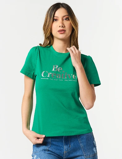 Camiseta Be Creative Verde