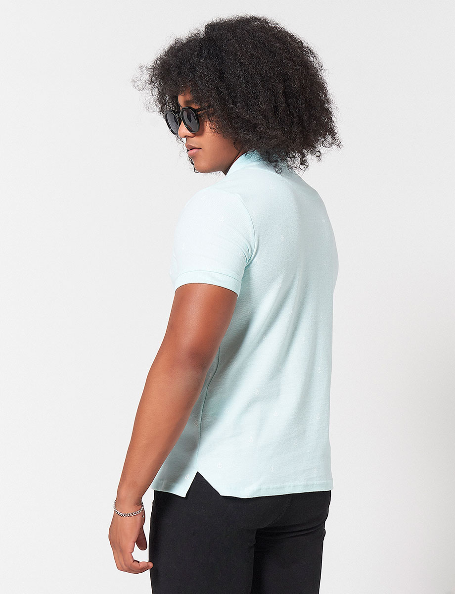 Camiseta Polo Verde Agua