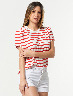 Camiseta Rayas Rojo/Blanco