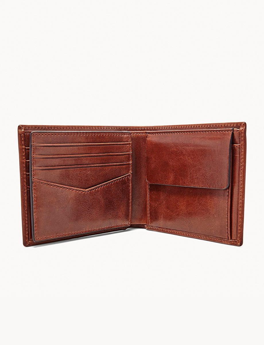 Billetera de Cuero Café | Fossil