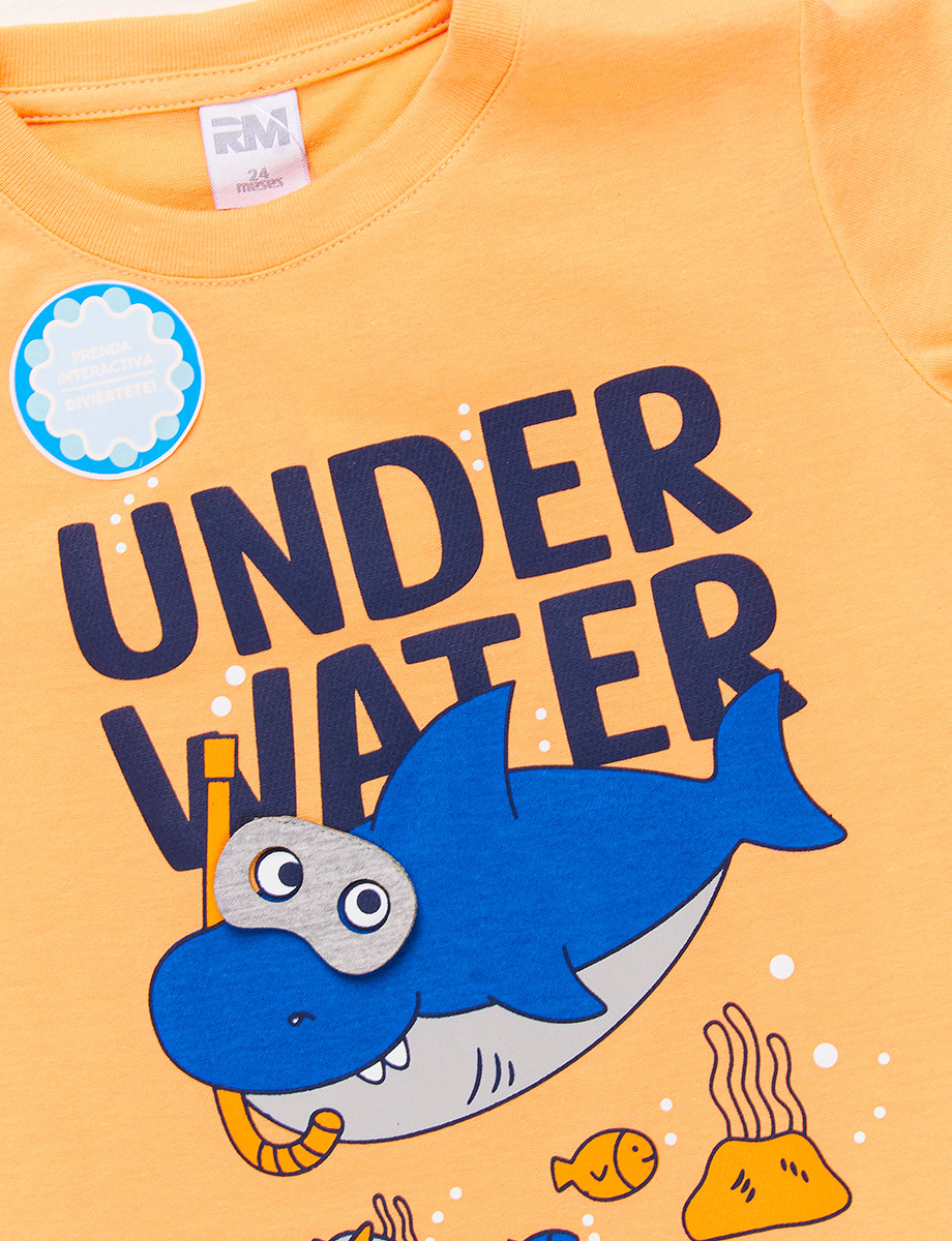 Camiseta Under Water Naranja