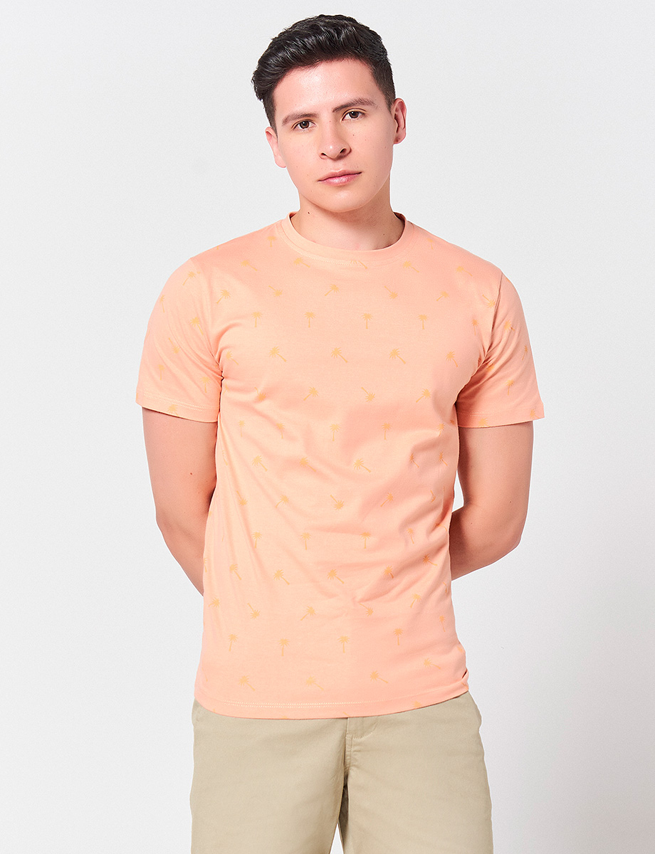 Camiseta Palmeras Naranja