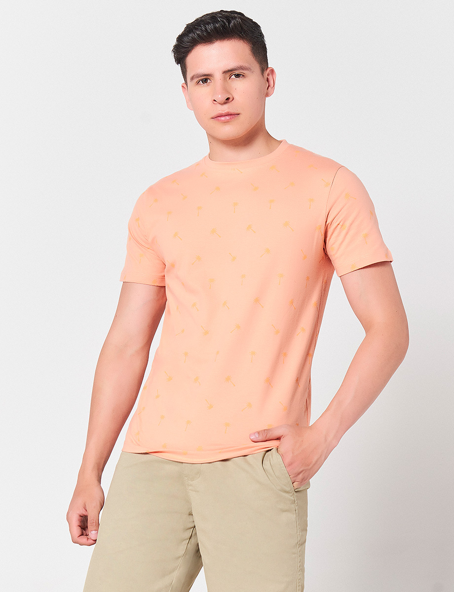 Camiseta Palmeras Naranja