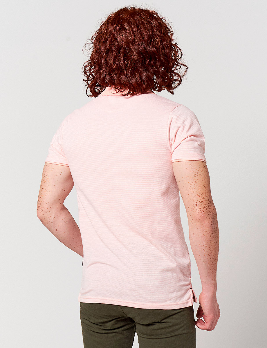 Camiseta Polo Textura Melón