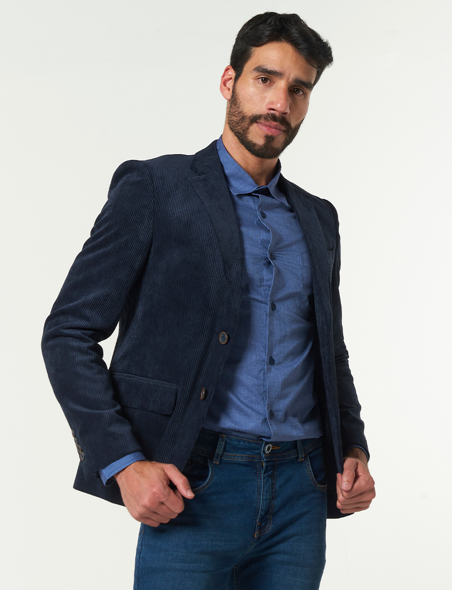 Blazer Pana Azul Marino