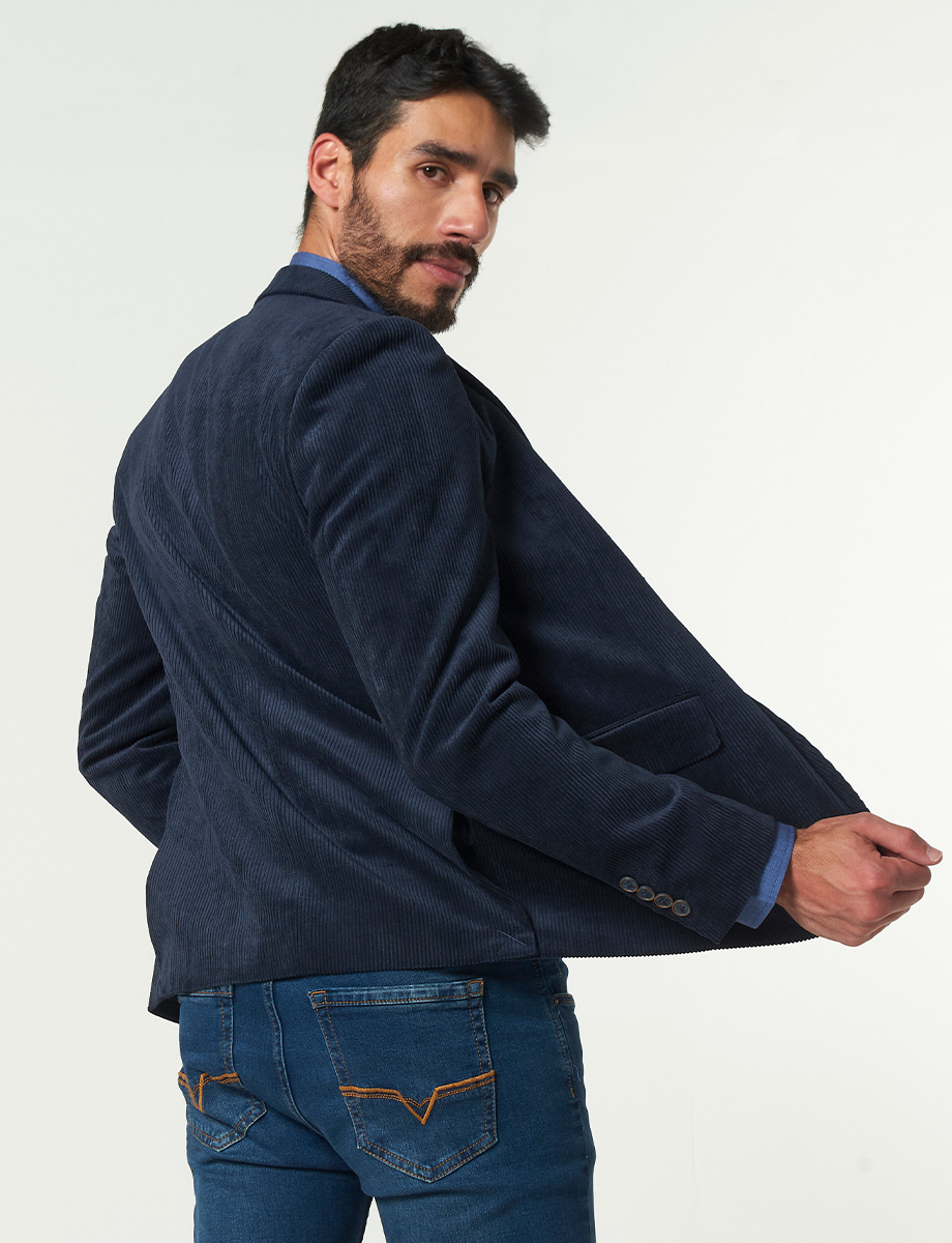 Blazer Pana Azul Marino