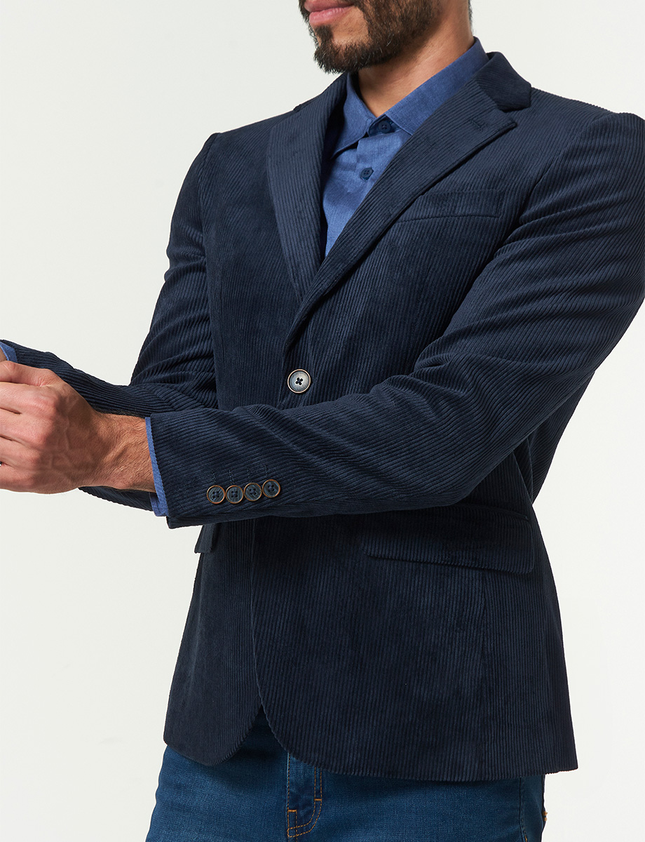 Blazer Pana Azul Marino