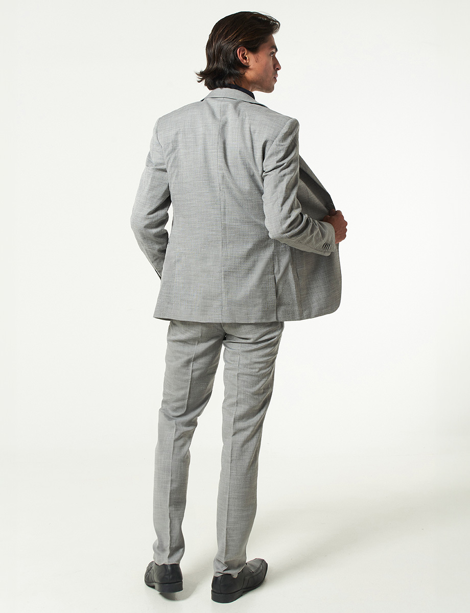 Terno Slim Gris Claro