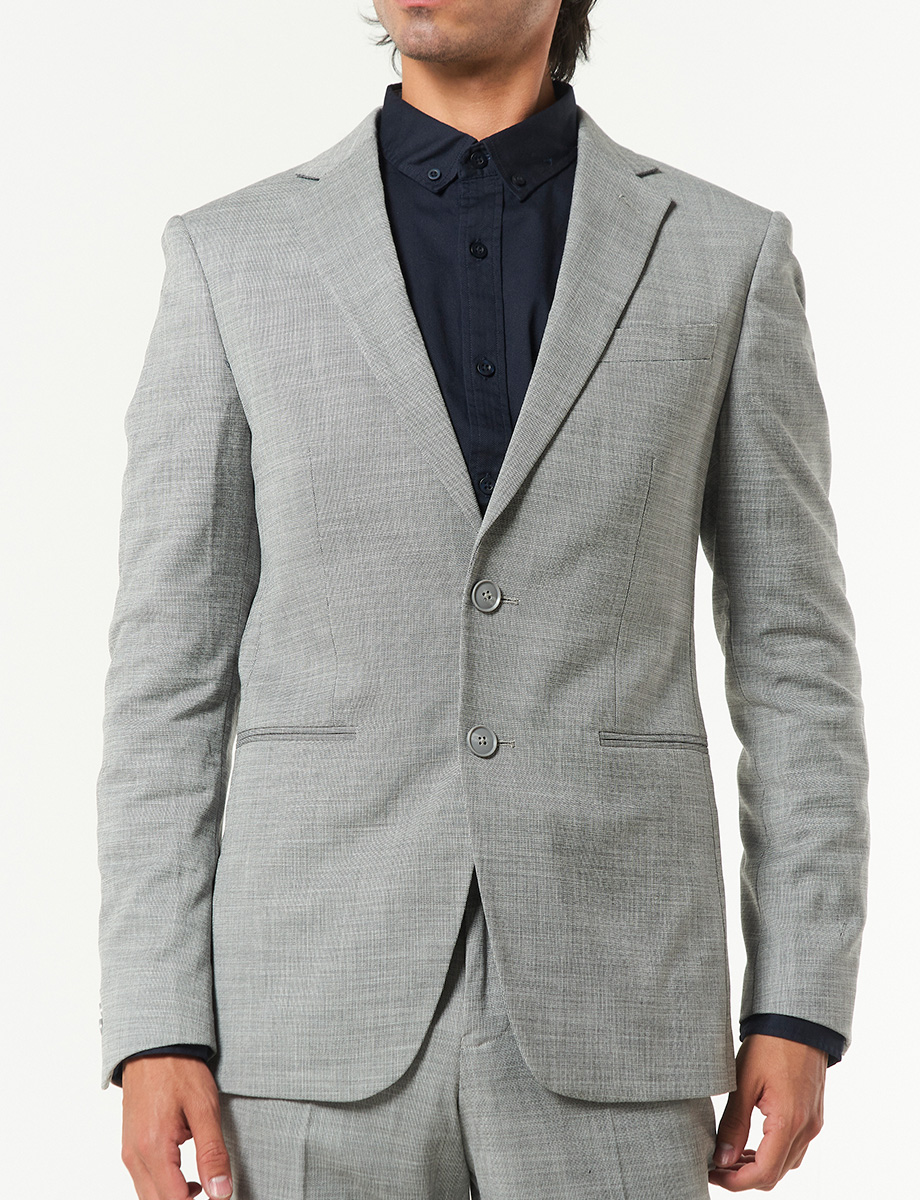 Terno Slim Gris Claro