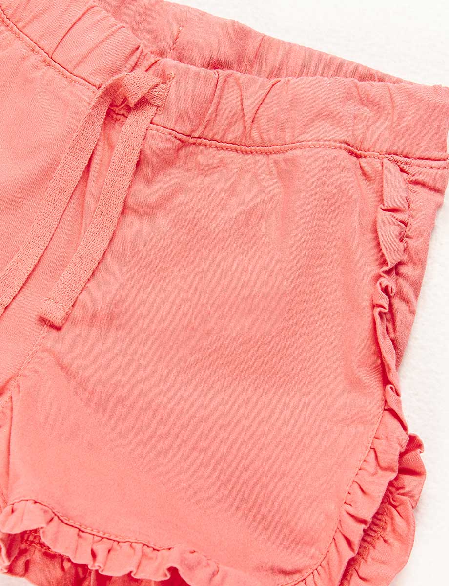 Short con Vuelos Coral